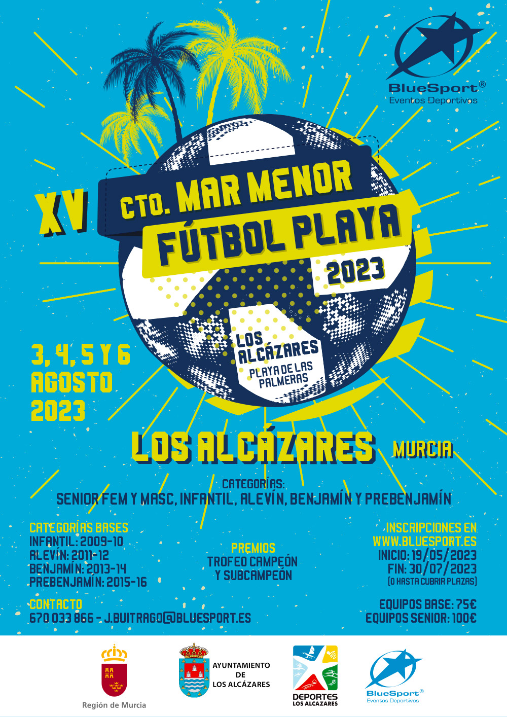 Campeonato Autonómico Fútbol Playa Bluesport Los Alcázares 2023