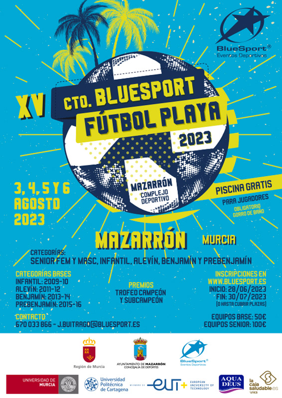 Campeonato Autonómico Fútbol Playa Bluesport Los Alcázares 2023